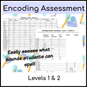 Encoding Sounds Assessment for IEPs and Progress Monitoring